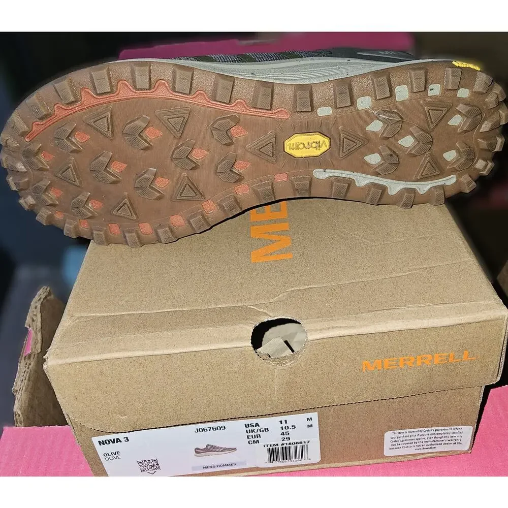 Merrell Nova 3 Hiking Shoes, Olive, 11m - Picture 2 of 5